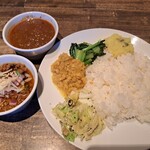 スパイスカフェ - 上:ポークピンダル
                                下:ラムキーマ