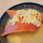 回転寿司すノ家 - 焼きサーモン
