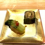 鮨処ひと志 - かいわれも熟成させてお寿司へ使用