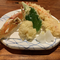 かに道楽 新宿本店 - たらば蟹天
