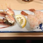 浜富寿し - ボタンエビのにぎり