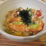 彩食茶房松の実 - 海老とじアップ。大きな海老が三匹