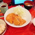 薩摩 茶美豚 とんかつ 花 - チキンカツ&ヒレカツ玄米とろろ定食