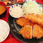 薩摩 茶美豚 とんかつ 花 - ミックスカツ定食