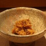 鮨 しみづ - 奈良漬けの鮟肝和え