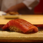 鮨 しみづ - 28日間熟成した大間産本鮪中トロ