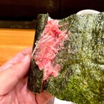 天寿し - ねぎとろ 手巻き