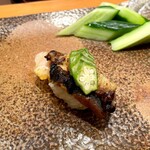 天寿し - 栄螺 オクラ