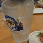 じろう桜 - 泡盛の水割りを頼んだら，ジョッキできました。