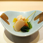 八重洲 鮨 海味 - あやめ雪かぶと南京豆腐