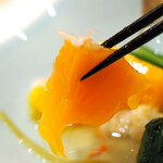 八重洲 鮨 海味 - あやめ雪かぶと南京豆腐