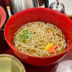 家族亭 - セットの蕎麦