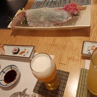 対馬のどぐろとイカ活き造り 博多 魚蔵 都ホテル店 - 