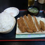 Tsurunoongaeshi - チキンカツ定食（ご飯大盛り）　550円