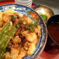 天ぷら わかやま - かき揚げ天丼 / 1500円　