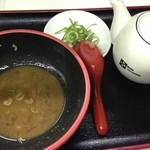 麺道服部 - スープ割り