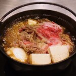しゃぶ壱 - 特選和牛すき焼き(お肉ダブル 1,800円)