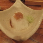 とり喜 - 梅肉と大根おろし