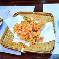 魚棚ふみ文 - 桜海老のかきあげ