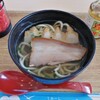 Irabu Oohashi Umino Eki Resutoran - 宮古そばハーフ…麺は少なめでしたが具が大きい♪