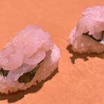 Sushi Teppanyaki Hiiragi - 白エビの握り