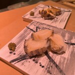 Sushi Teppanyaki Hiiragi - 蒸しアワビ