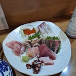 Dosukoi Sakaba Ryouma - 新鮮魚刺身盛り合わせおすすめメニューです。