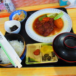お食事処 河童 - 日替わりワンコインランチ・イノシシ角煮定食　５００円（税込）【２０２２年１１月】