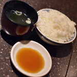 Yakiniku No Mikore - ランチ共通のライス・スープ２０２２年１１月