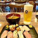 博多豊一長浜食堂 - 寿司バイキング