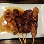 車屋 - 焼き鳥盛り合わせ