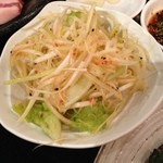 でりかおんどる - ネギと一緒にサムギョプサル。