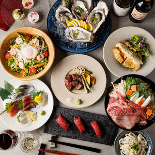 A banquet plan packed with seafood and mountain delicacies! Available from 3,600 yen.