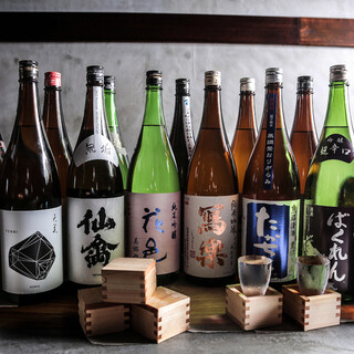 Pairings and comparing drinks are fun too! 20 types of carefully selected sake!