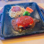 はんばぁーぐ亭 - モッツァレラチーズはんばぁーぐ(トマトソース)