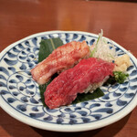 酒肴場 屯 - ・【限定】青森産馬肉の握り¥400 