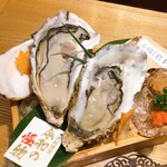 日本酒海鮮 居酒屋 牡蠣かき屋 - 生牡蠣食べ比べ