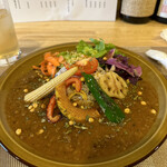 さけ さかな さわかみ屋 - 牛すじのスパイスカレー