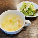 Atarassia - ランチスープとサラダ