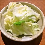 cabbage with salt sauce