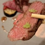 薪火と熟成神戸牛 Vesta - ランチのお肉