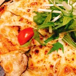 炭火焼鶏×デザート こてつ - 和風野菜ピザ 800円