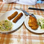 Ajian Kicchin Karau Ma - タンドール料理　豚鶏ミックスのシシカバブとチキンティッカ