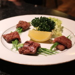 かぶら亭 - トロ肉 と 芽葱