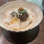 朔 - 〆に鹿肉丼