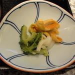 お漬物にゴーヤが！