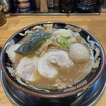 関西 風来軒 - Ｗスープ半熟煮玉子入りラーメン♪