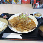 白飯が進む食堂 弐助 - しょうが焼き定食～☆