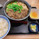 Yoshinoya - 牛すき鍋膳（ご飯大盛）