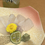 鮨処 音羽 - ヒラメのお造り